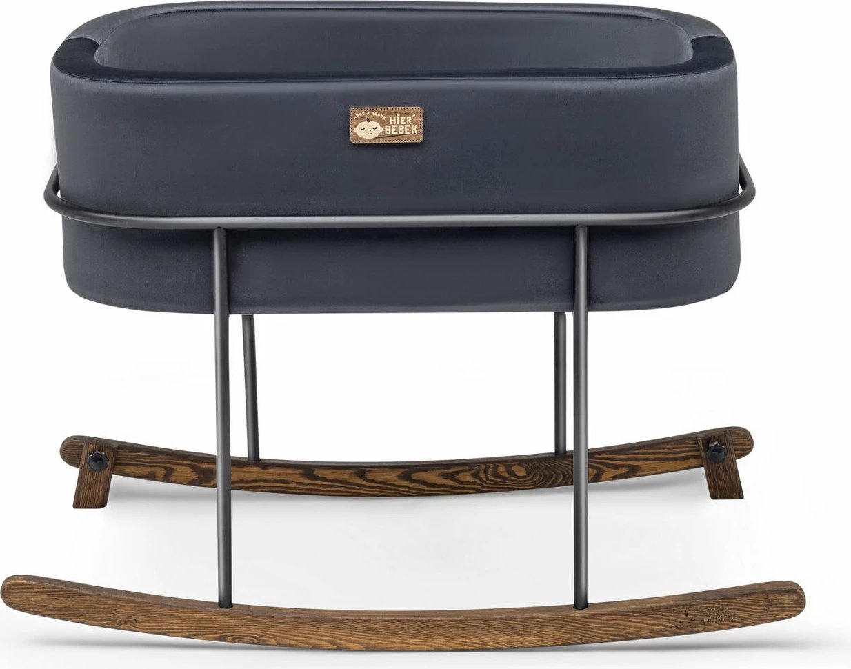 Djep për fëmijë, ngjyrë e zezë, Skye Decor, metal dhe dru pishe