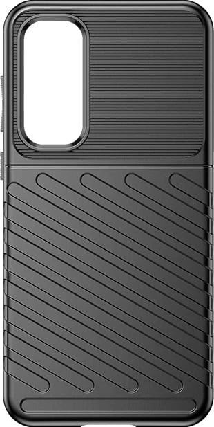 Mbështjellës i blinduar Hurtel Thunder Case për Samsung Galaxy A55, i zi