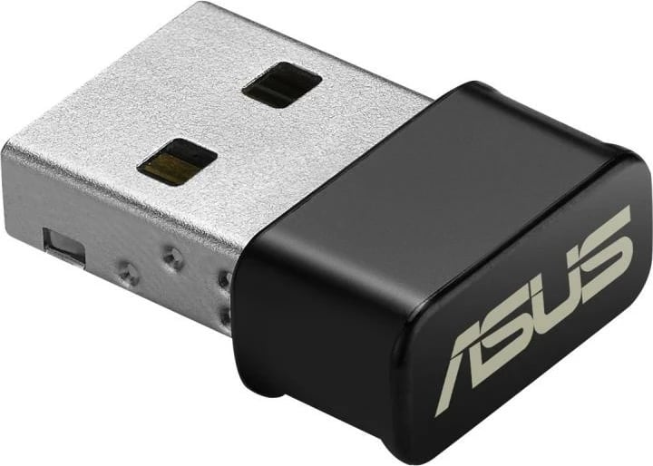 Adapter Wi‑Fi USB, Asus USB-AC53 Nano, AC1200 dual-band, MU-MIMO, zi/gri