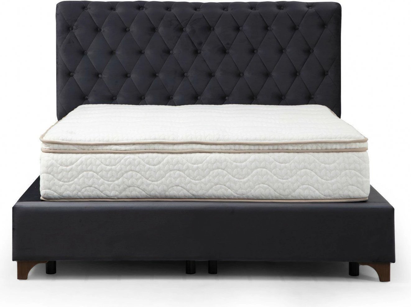 Set dysheku, baza me depo dhe tabaneri, ngjyrë antracit, Skye Decor, 140x200cm