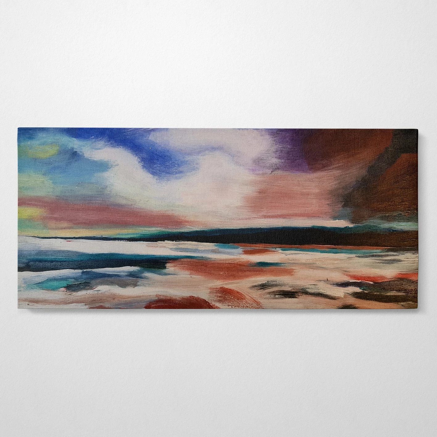 Pikturë dekorative me vaj, Wallity, OP1792225085 - 60140, shumëngjyrëshe, 60x140cm