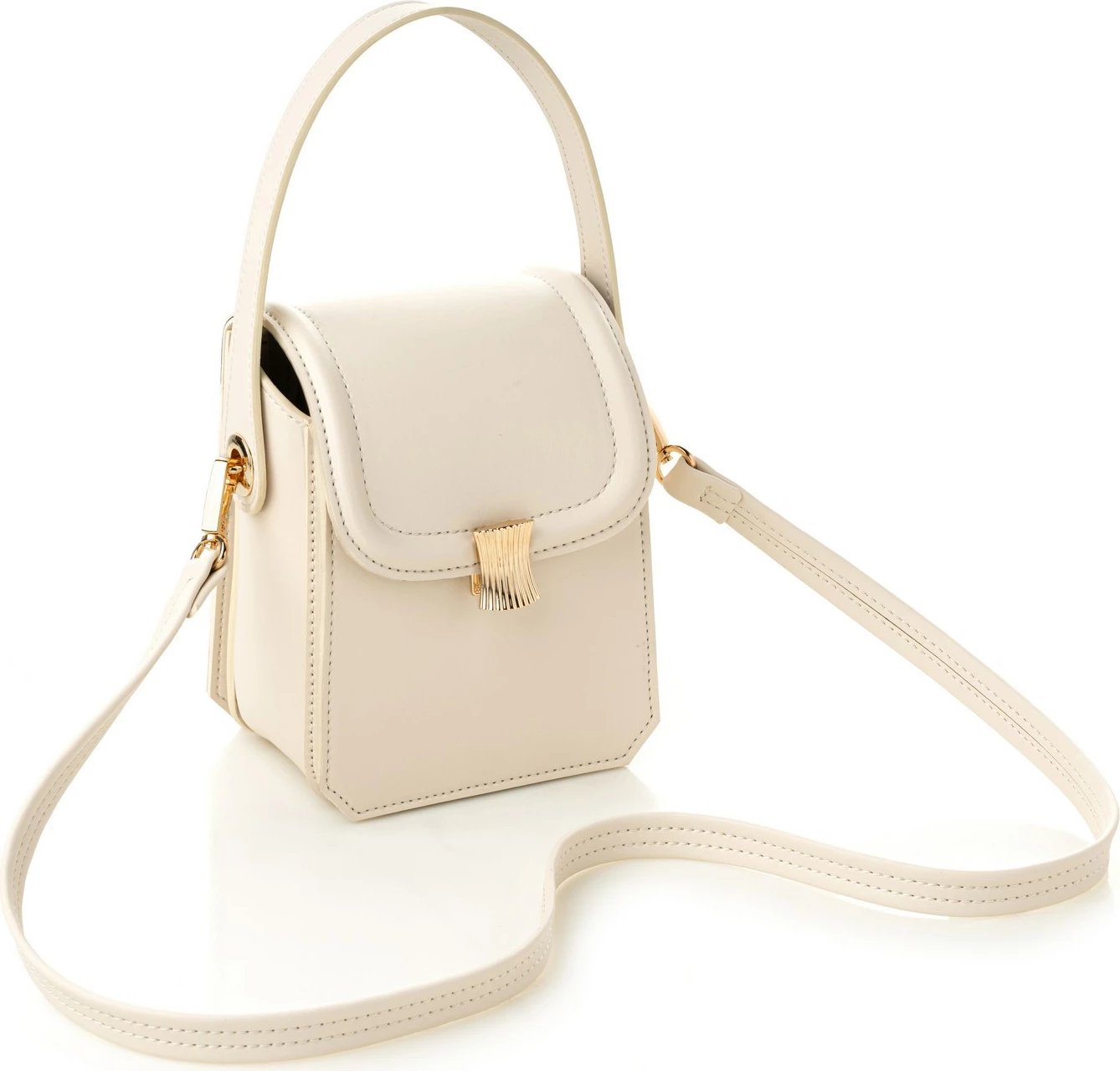 Çantë krahu crossbody, ngjyrë krem, Vince Camuto, Lagoon
