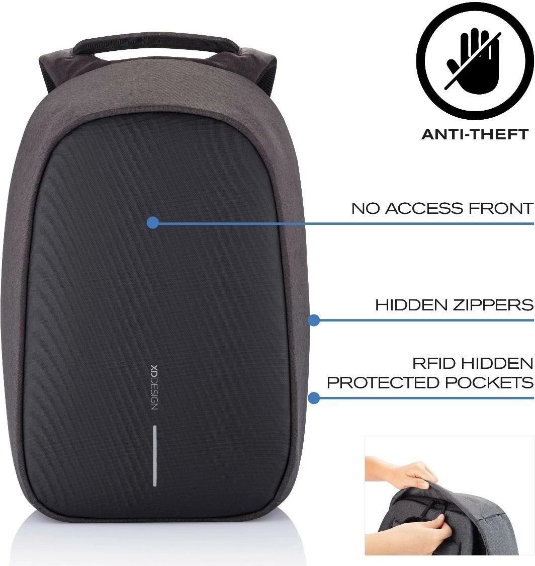 Çantë shpine anti-vjedhje XD DESIGN BOBBY HERO REGULAR, 16L, e zezë Çantë shpine anti-vjedhje XD DESIGN BOBBY HERO REGULAR, 16L, e zezë