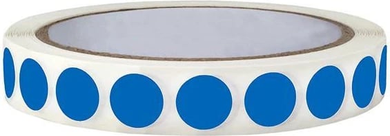 Etiketa vetëngjitëse të rrumbullakëta NEXT Ø13mm, 1000 copë, Blu