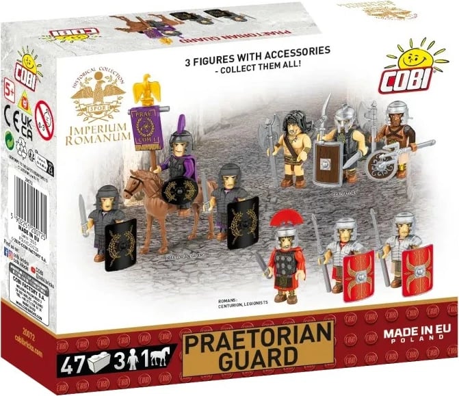 Set lodrash ndërtuese Cobi Klocki Imperium Romanum Blocks Praetorians, 47 pjesë, plastikë
