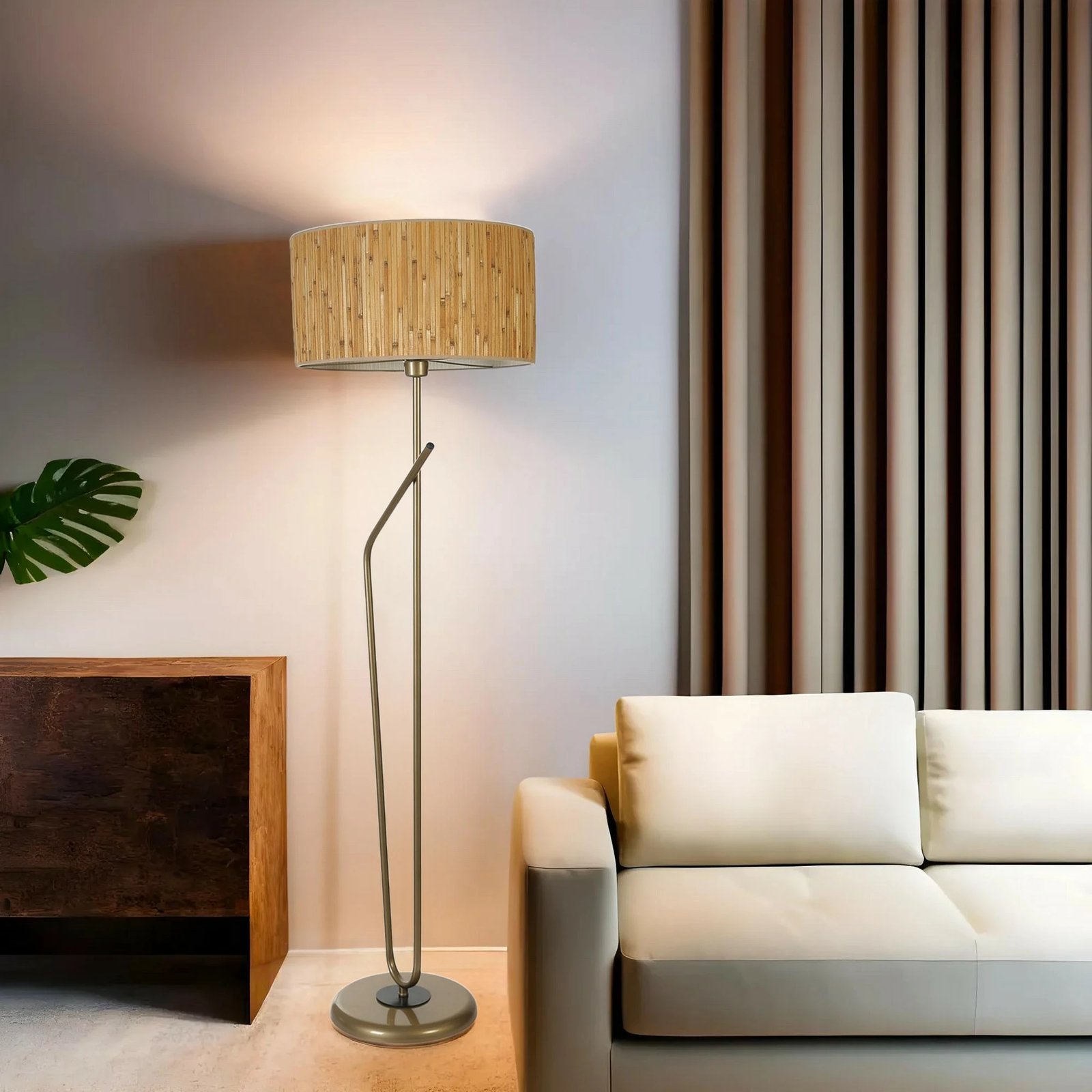 Llambë dyshemeje Opviq, ngjyrë lis dhe ari, 8825-2