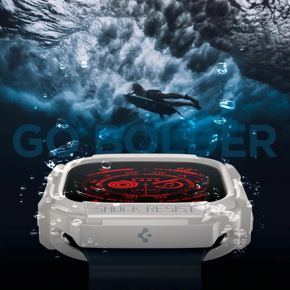 Mbështjellës Spigen Rugged Armor për Apple Watch Ultra 1/2 49mm, Bezhe