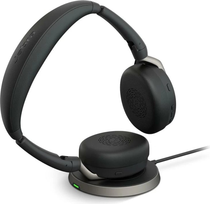 Headset Jabra Evolve2 65 Flex UC Stereo, me docking karikues, 30 m, i zi (26699-989-989)