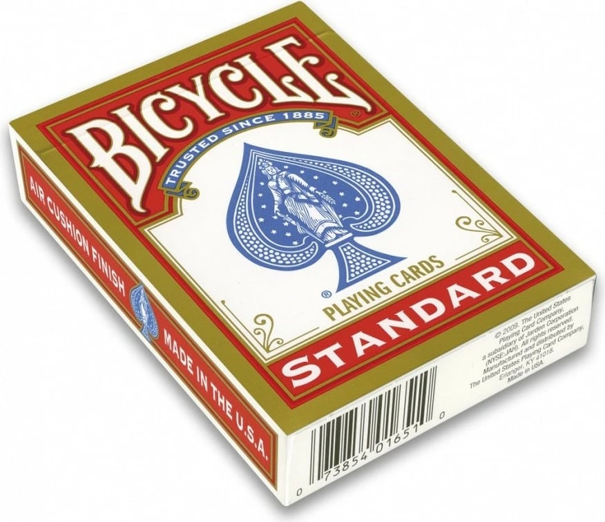 Letra loje Bicycle Rider Back Standard, 54 copë, për poker/magji, ngjyrë e kuqe ose blu