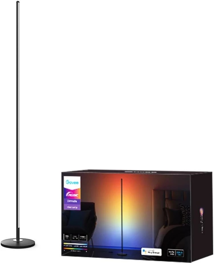 Llambë dyshemeje e mençur Govee H6076311, LED, Wi-Fi/Bluetooth, e zezë