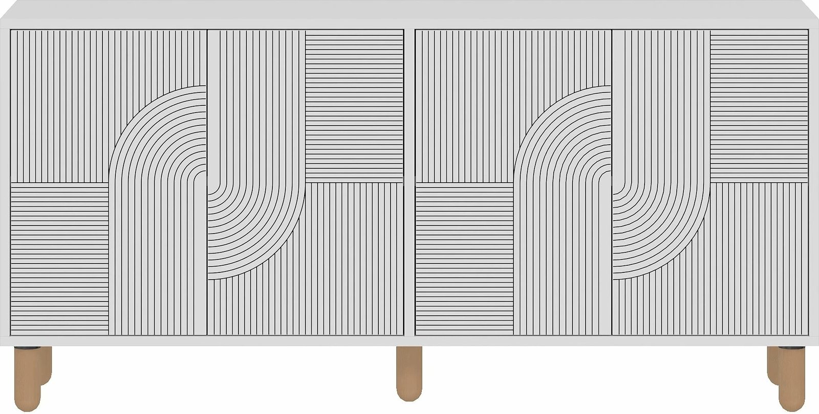 Konsolë Skye Decor, e bardhë, Desso