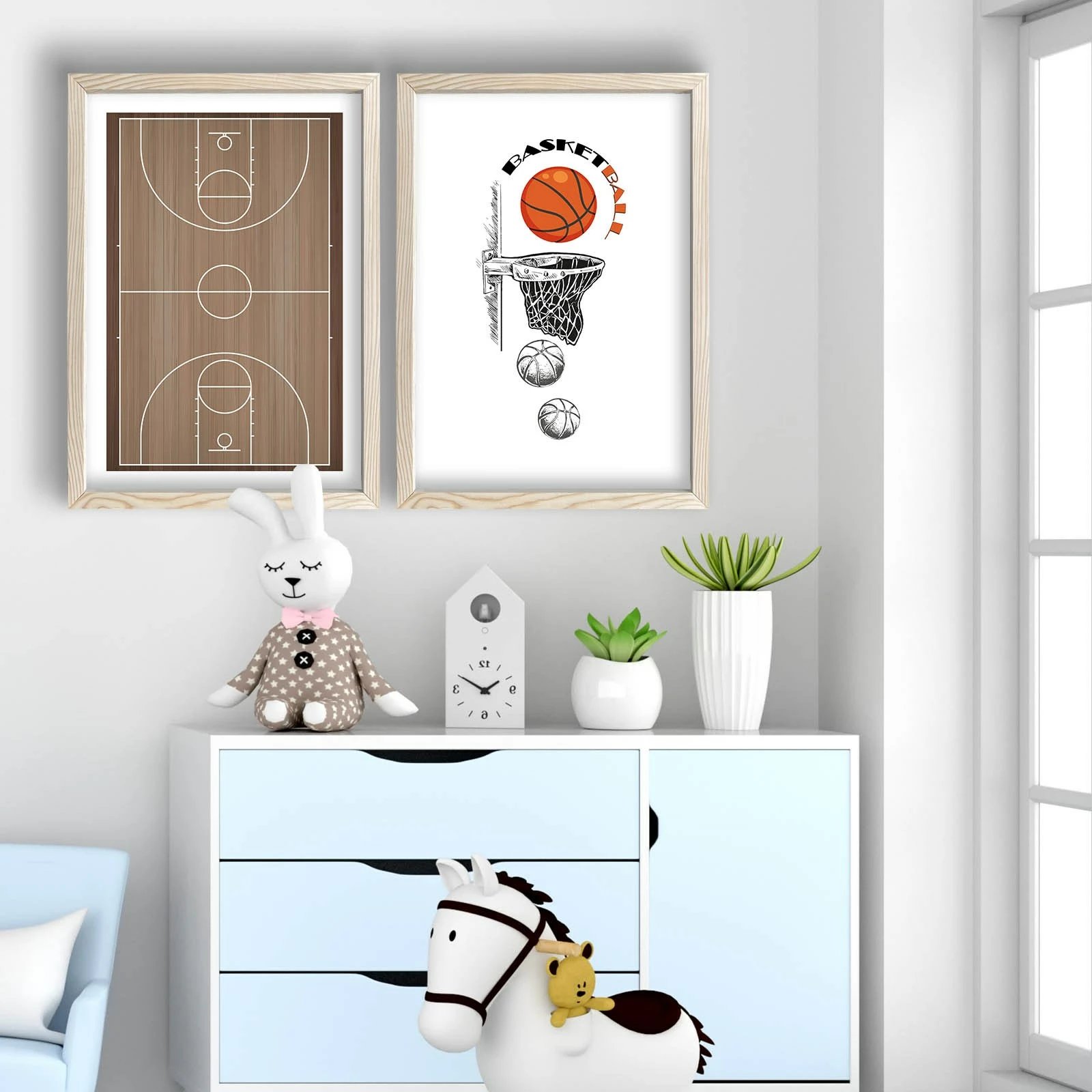 Pikturë dekorative me kornizë MDF (2 copë), Wallity, 2P3853KCT-008