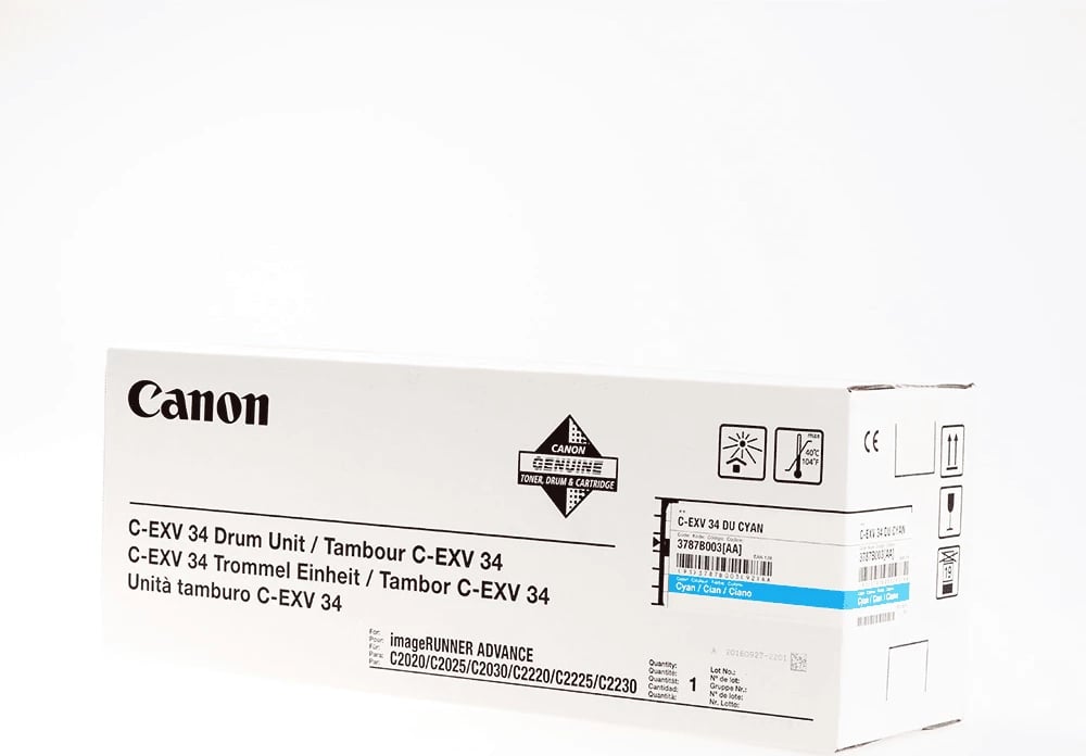 Njësi drum Canon C-EXV34 3787B003 rendiment 36000 faqe standard cyan