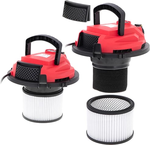 Fshesë industriale me korent, Adler, CR 7045, 25L, 1400W nominale 3400W maksimale, tharje/lagështi + fryrje, prizë për vegla, inox