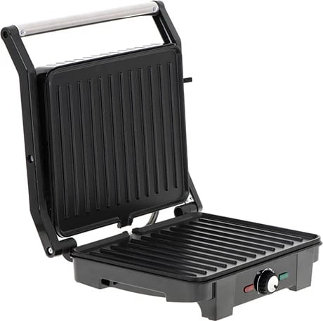 Grill elektrik, Adler, AD 3051, 180° tavoline, 29x24 cm, 2800W, pllaka jo-ngjitëse, i zi