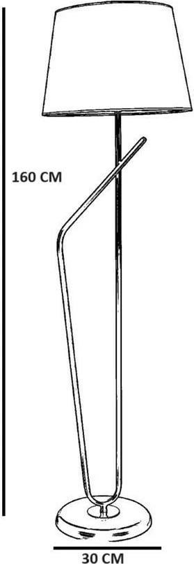 Llambë dyshemeje Opviq, 8824-1, gri e errët, kapak prej tekstili, 160cm Llambë dyshemeje Opviq, 8824-1, gri e errët, kapak prej tekstili, 160cm