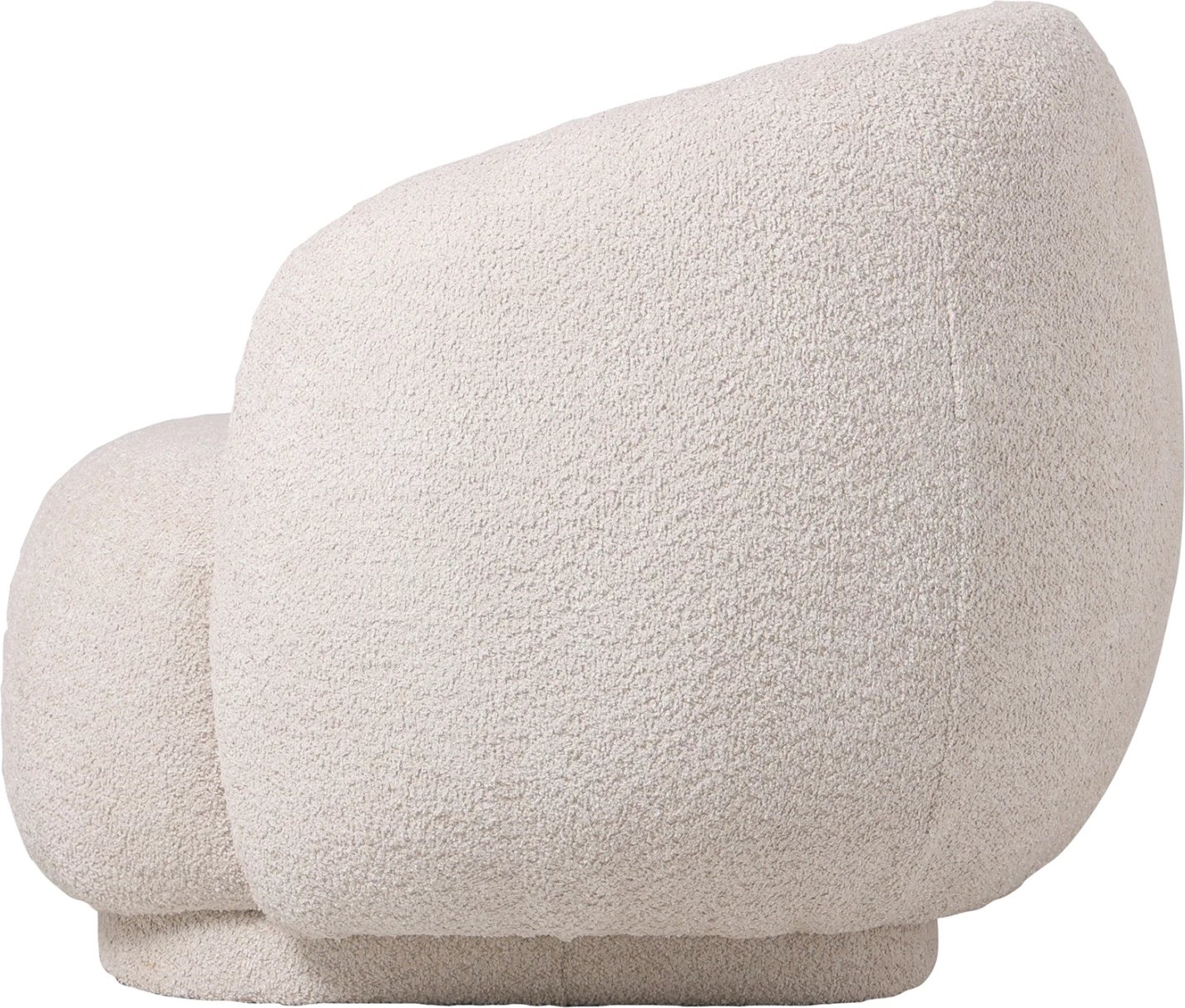 Fotel KARPEN FH9600.06, pëlhurë boucle ecru, 93x87x78H cm.
