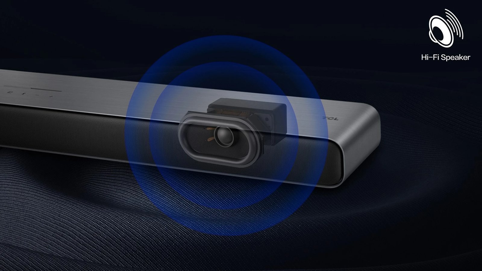 Soundbar TCL S S55H, 2.1 Channel, Dolby Atmos, Subwoofer pa tela, Bluetooth, Titanium