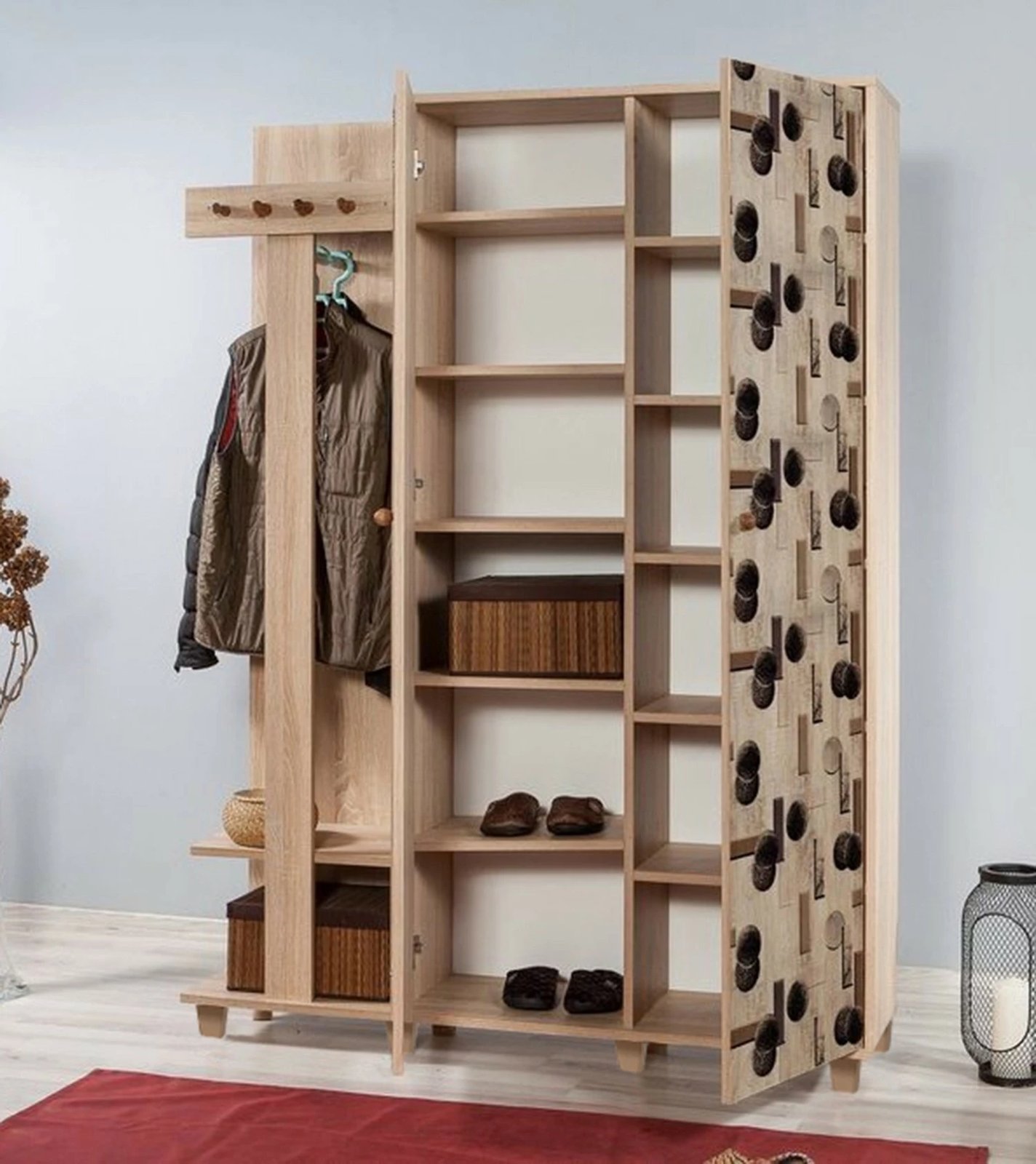 Stendë korridori, ngjyrë lisi Sonoma, Skye Decor Garmanto 135-522