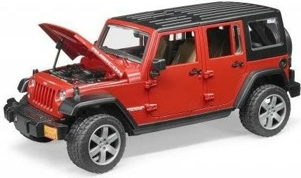 Makine lodër BRUDER Jeep Wrangler Unlimited Rubicon, 1:16, Kuqe/Zeze