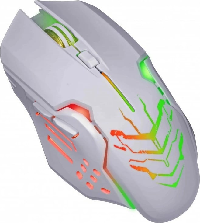 Maus gaming pa tela, Defender Katana GM-511 1200–3200 DPI, 5 butona, RGB, 10 m, i bardhë