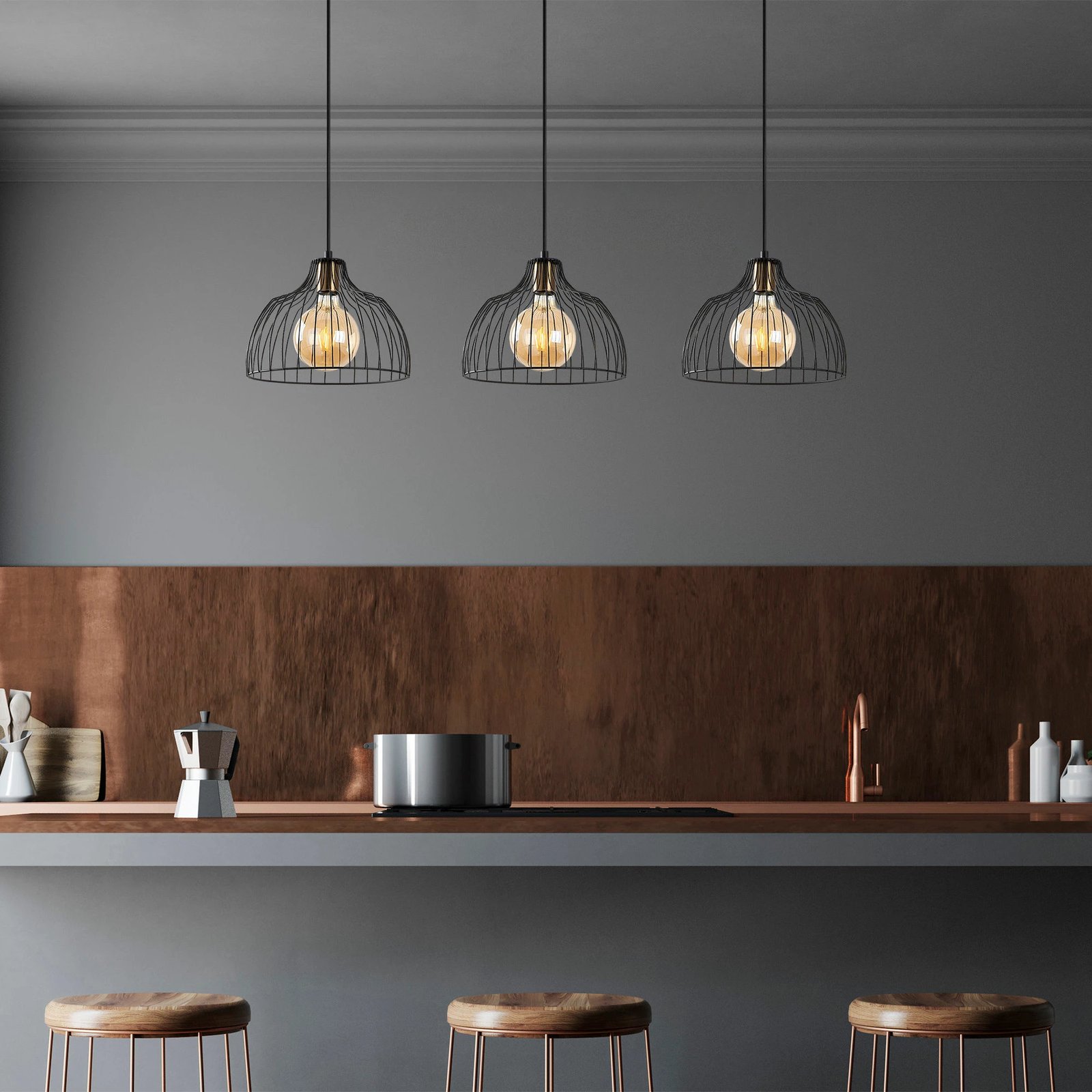 Llambadar Opviq, Kozan - 11340, metalik, i zi, antik