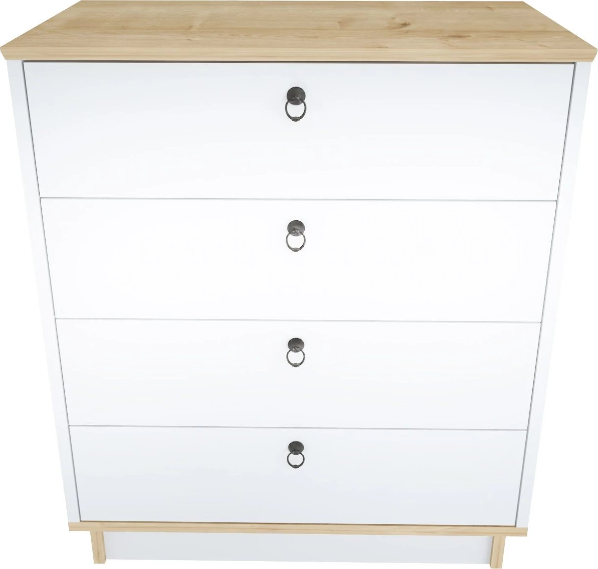 Komodë Skye Decor, Sahra - e bardhë, lis