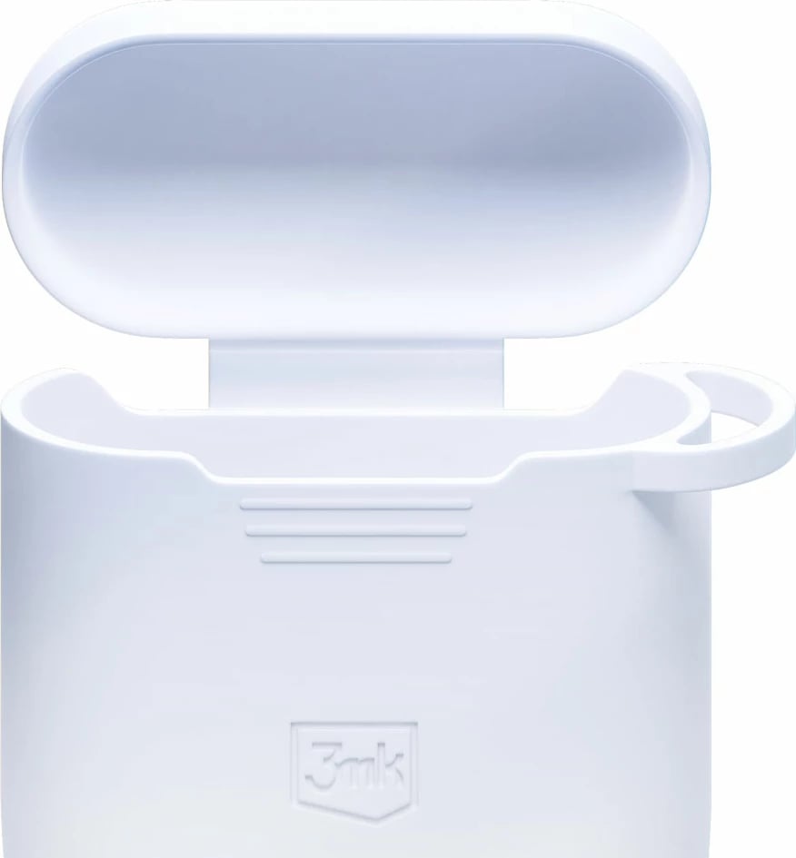 Mbështjellës silikoni për kufje 3mk Protection, për Apple AirPods 2, i bardhë