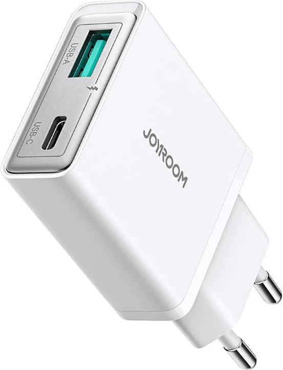 Karikues rrjeti Joyroom JR-TCF14, Super Slim 20W, USB-A & USB-C, Bardhë