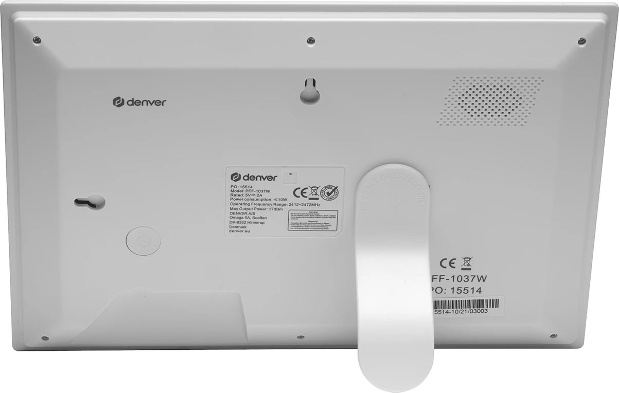 Kornizë digjitale Denver Frameo PFF-1037W, 10.1", 16 GB, e bardhë