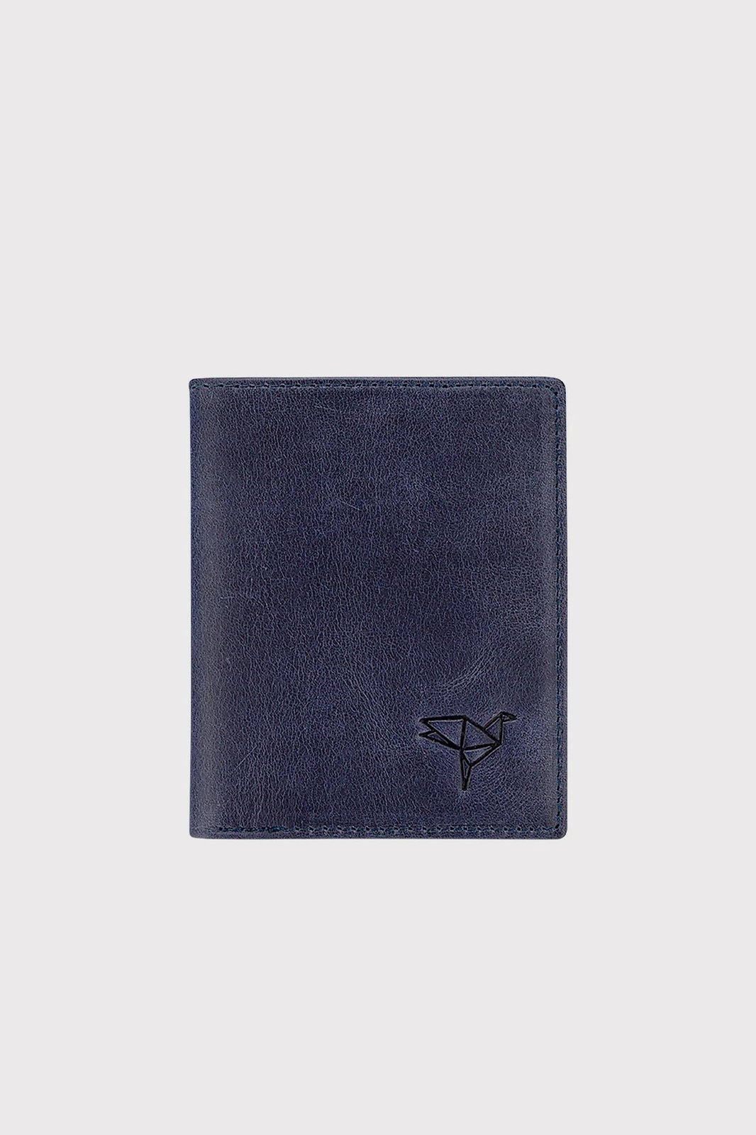 Mbajtës kartelash, lëkurë origjinale, ngjyrë e kaltër e errët, Zoozie Bags, Utah