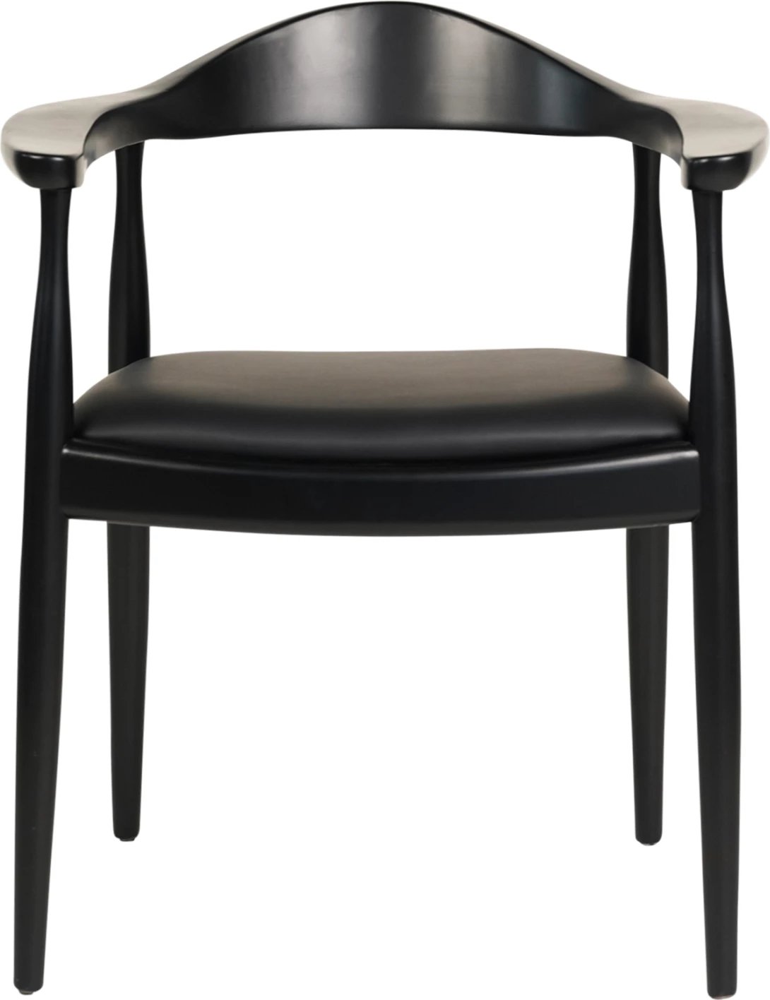 Karrige për tavolinë ngrënieje ADOR FH9948.02, dru gome & PU, e zezë, 62x54x76,5 cm