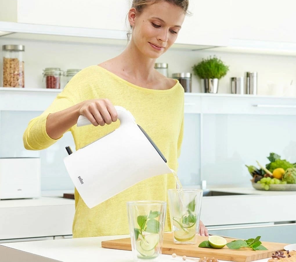 Ibrik elektrik Braun PurEase WK 3100, 1.7L, 2200W, i bardhë