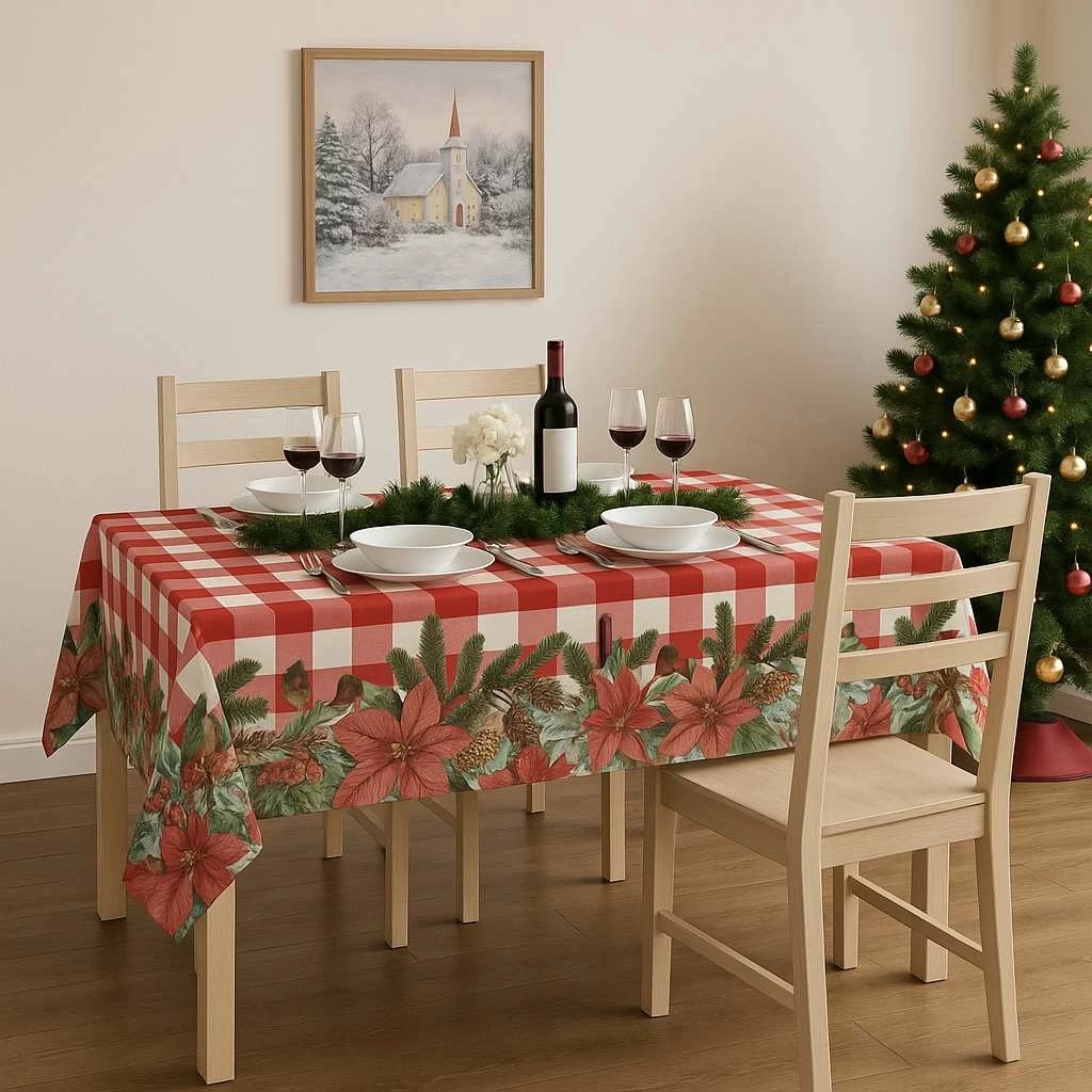 Mbulesë tavoline Hermia Concept, shumëngjyrëshe, HM-Tblnwy26-1, 140x220 cm