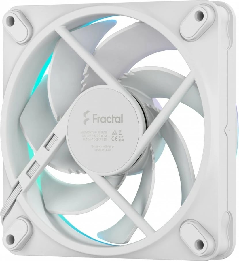 Ventilator kase Fractal Design Momentum 12 RGB White, 120mm
