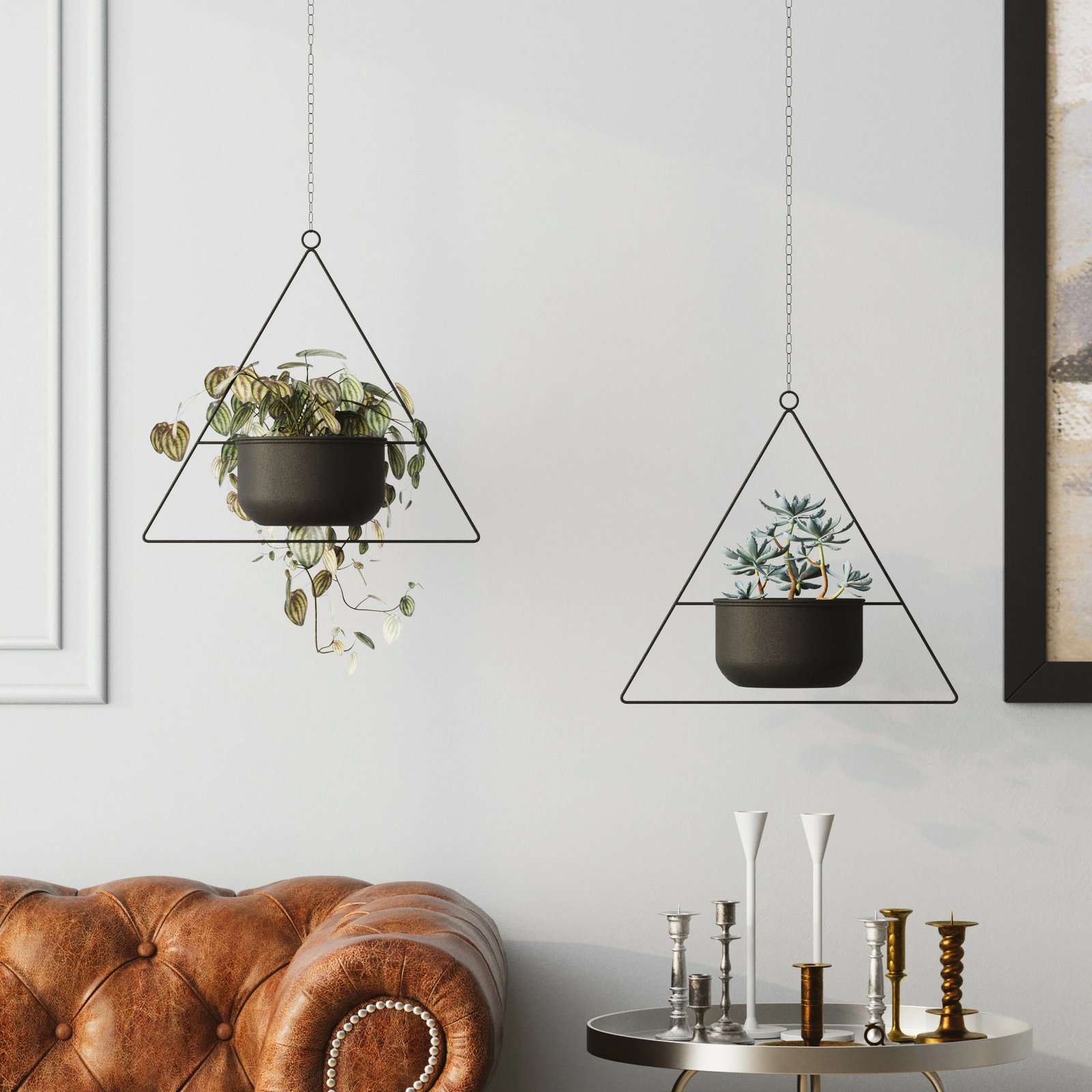 Saksia dekorative Aberto Design, harpusta, e zezë