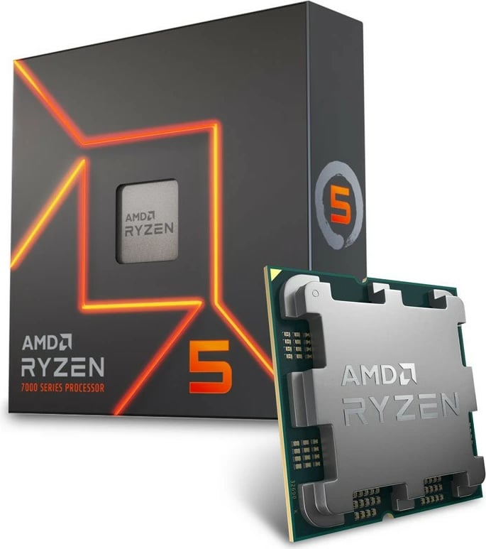 Procesor AMD Ryzen 5 7600X, 4.7GHz, 6 bërthama, 38MB, 105W