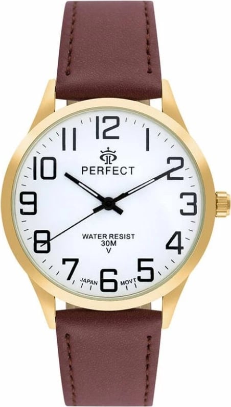 Orë dore për meshkuj PERFECT GXB452-12, e zezë