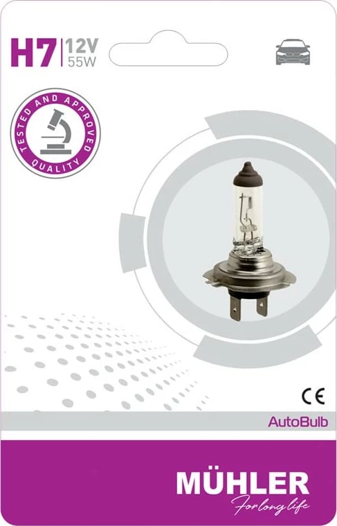 Lampa H7 12v 55w Blister Muhler