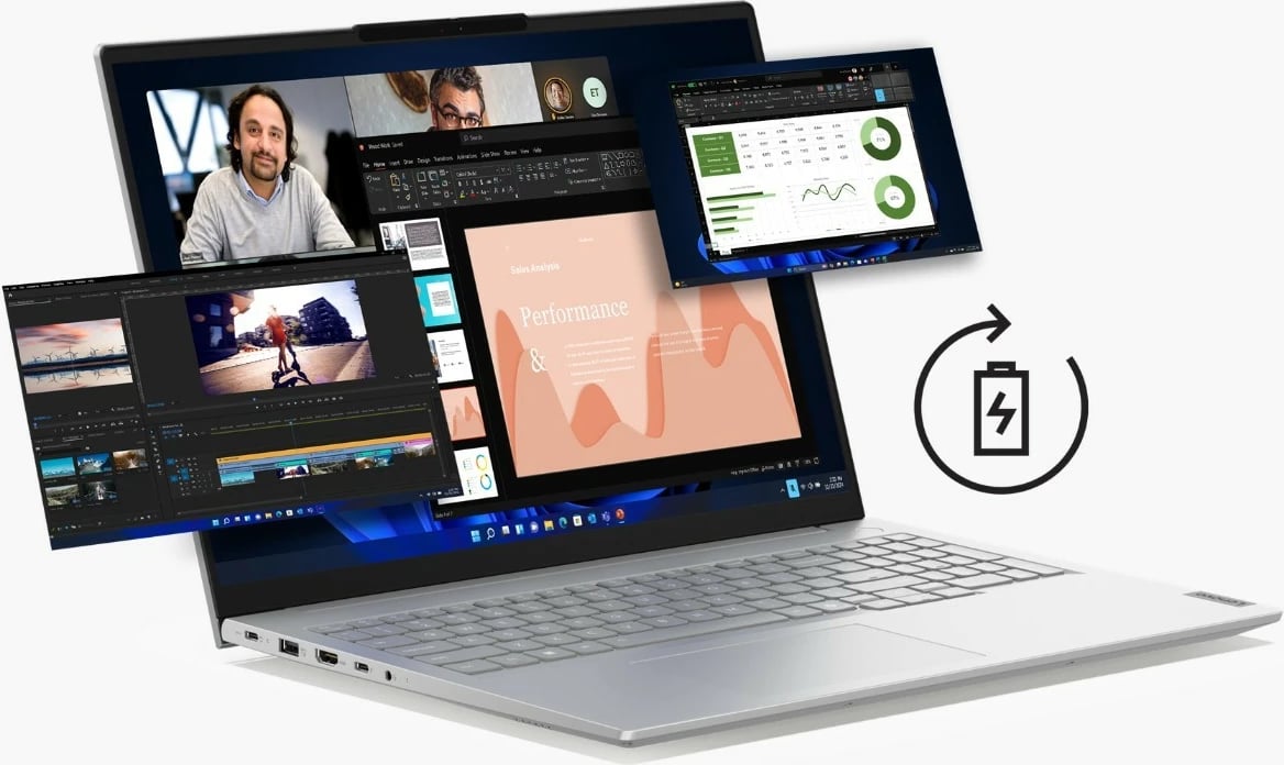 Laptop Lenovo ThinkBook 16 G8 IAL, Intel Core Ultra 7 255H, 32 GB RAM, 1 TB SSD, 16.0", Gri