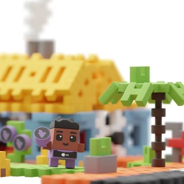 Set lodrash ndërtimi Marioinex Mini Waffle City House, 148 pjesë, shumëngjyrëshe