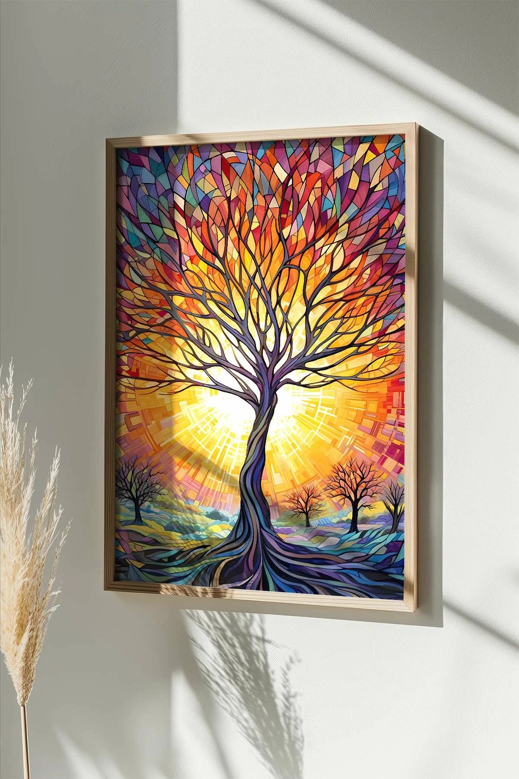 Pikturë dekorative me kornizë, shumëngjyrëshe, Wallity, Mscartmdl13