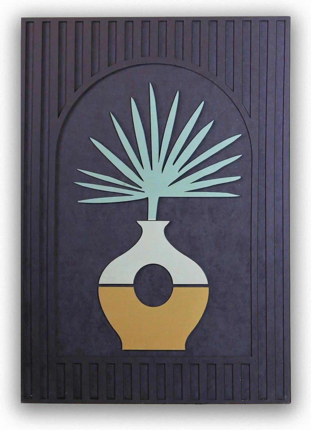 Pikturë dekorative, shumëngjyrëshe, Wallity, Ersy3Dpot1-3247, 32x47x2cm