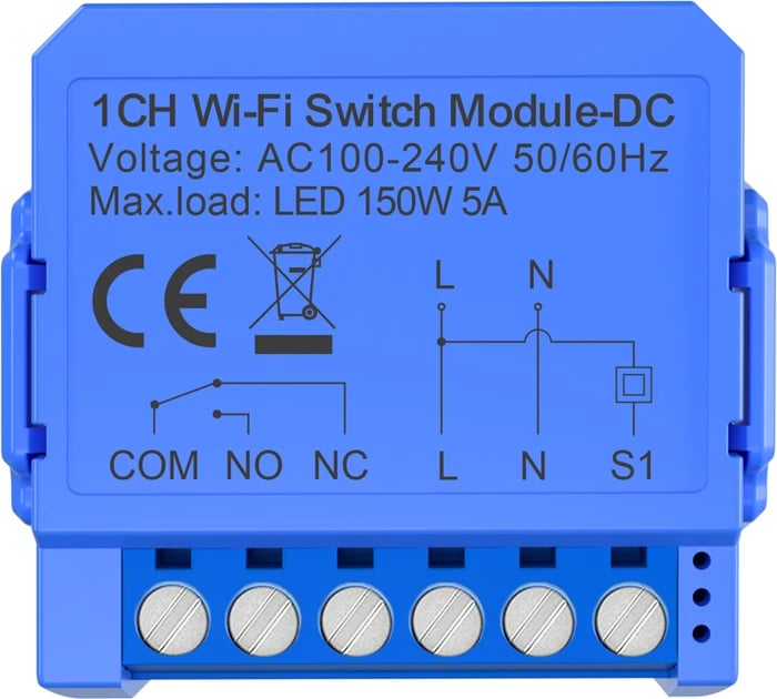 Switch smart Avatto WSM16-DC32V-1 1 kanal dry contact Wi‑Fi Tuya