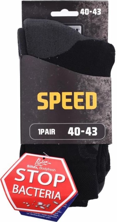 Çorape të mesme Magnum unisex, të zeza/gri