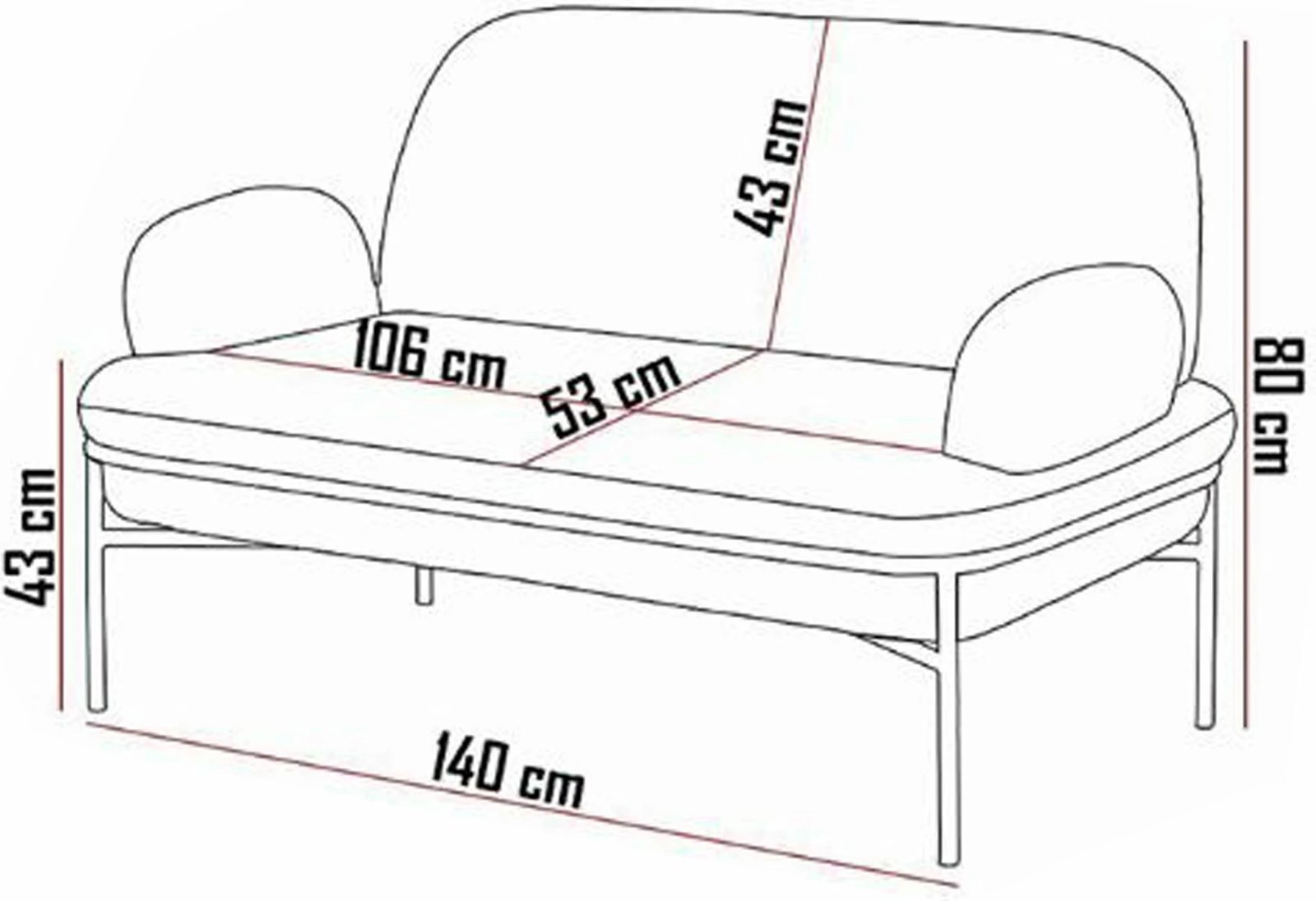 Divan dy-vendësh Atelier del Sofa, Aster, i bardhë