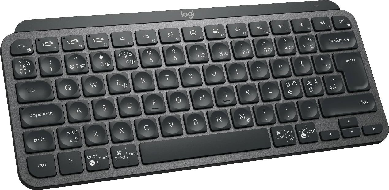 Tastierë Logitech MX Keys Mini, wireless, Bluetooth, ndriçim, QWERTY, graphite