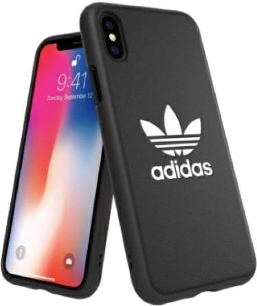Mbështjellës Adidas OR Molded Case Basic për iPhone X/XS, zi dhe bardhë