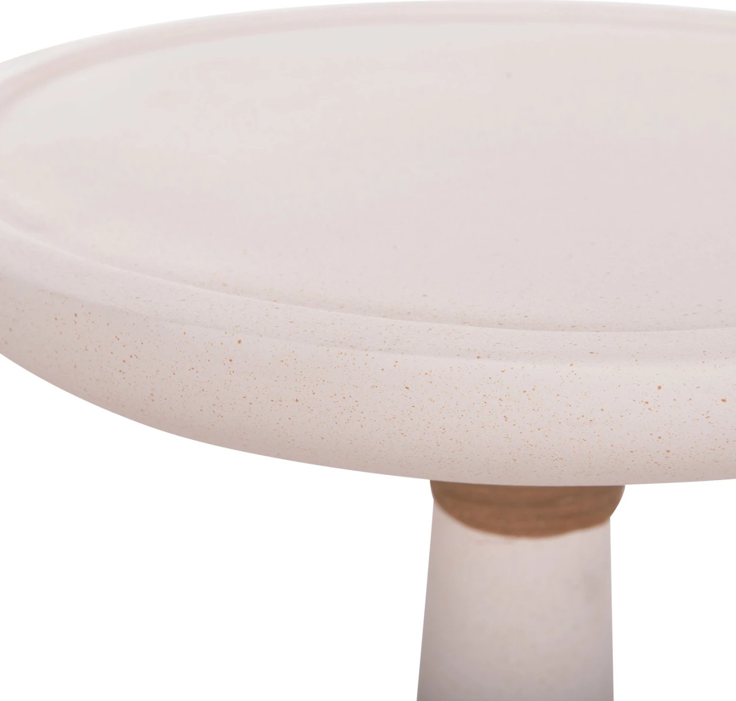 Tavolinë anësore e lartë TORG, rrethore, çimento fiber, e bardhë, FH18170.02, 41x62cm