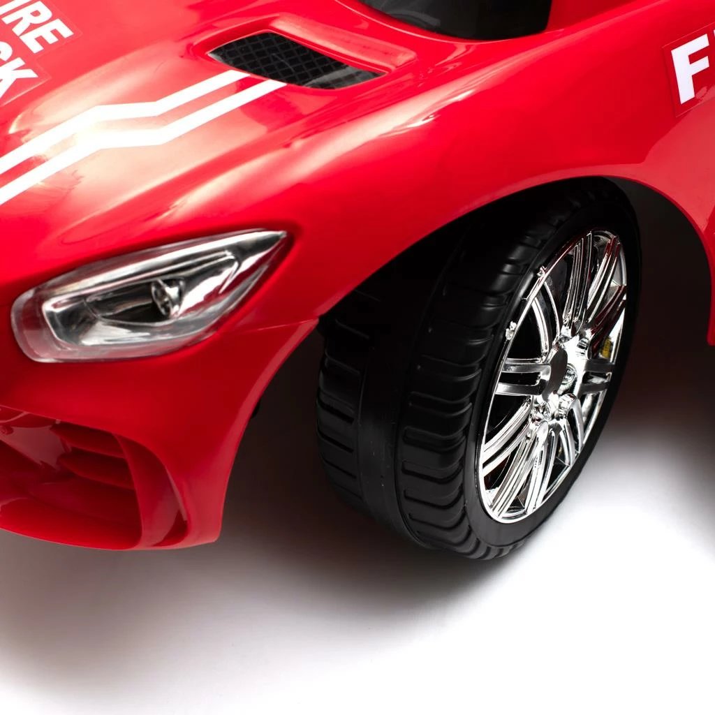 makinë lodër shtytëse BABY MIX HASSIC me panel zëri, dorezë udhëzuese, nga 12+ muaj, ngarkesë 25 kg, e kuqe